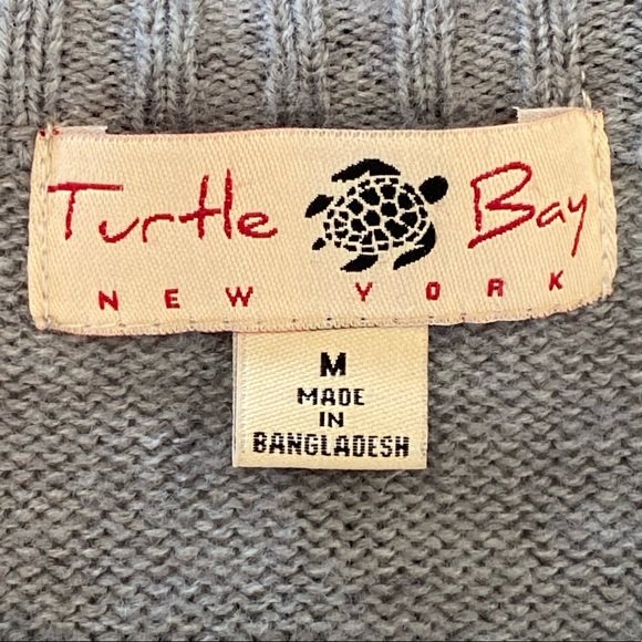Turtle Bay New York grey button-down sweater cardi - Picture 4 of 5